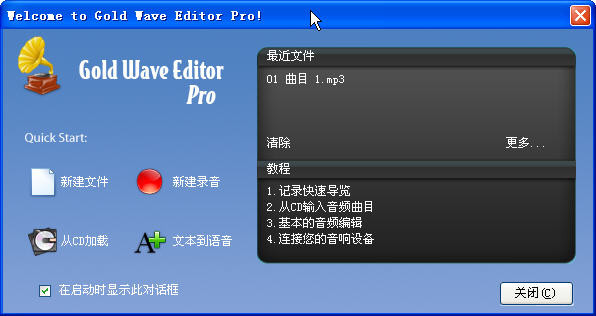 Gold Wave Editor Pro(Ƶ༭)v10.5.5