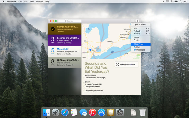 ׷ٲѯDeliveries Mac1.0.2 ٷ