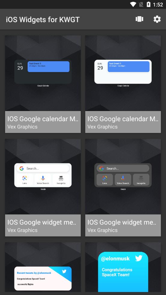 iOS Widgets for KWGTv4.1 ׿