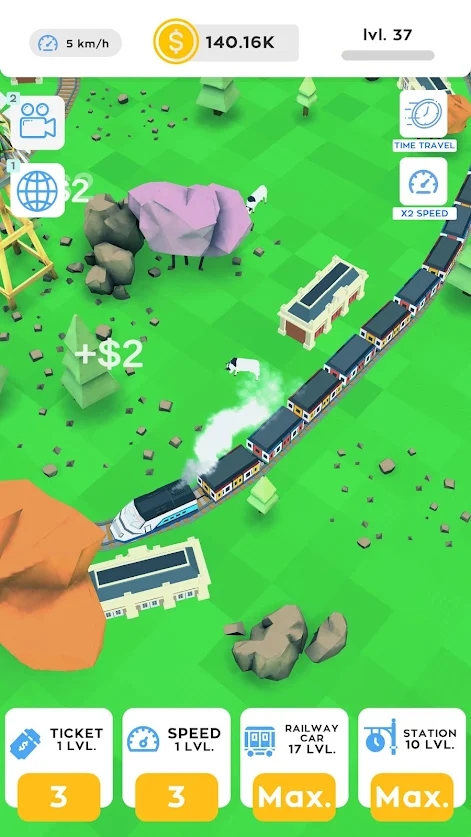 л·2022(idle trains railway tycoon)v0.72 °