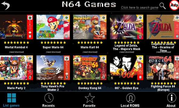 Retro64 Games