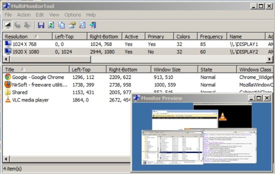 显示器监视器(MultiMonitorTool)1.51