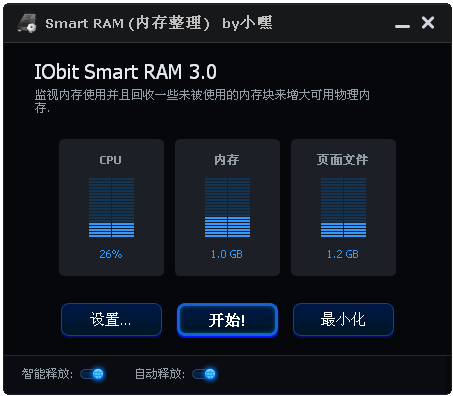 智能内存整理Iobit Smart RAM3.0 绿色中文版