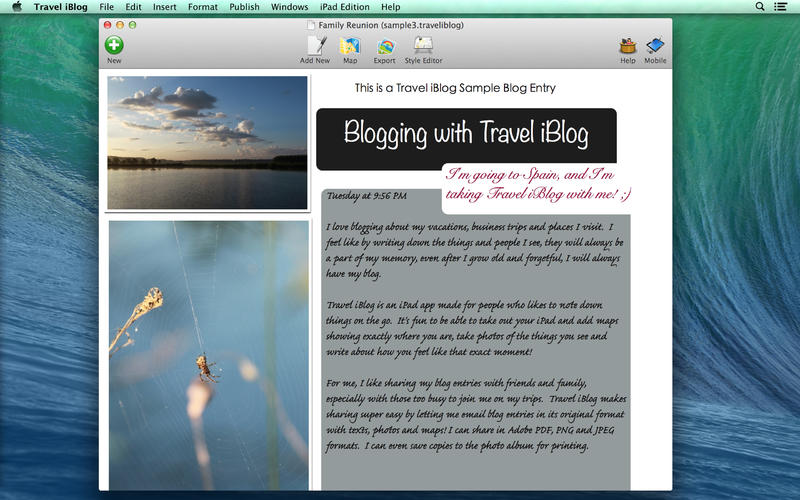 ־Travel iBlog for Mac1.60 ٷ