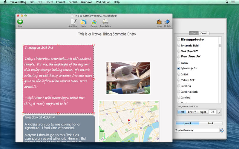 ־Travel iBlog for Mac1.60 ٷ