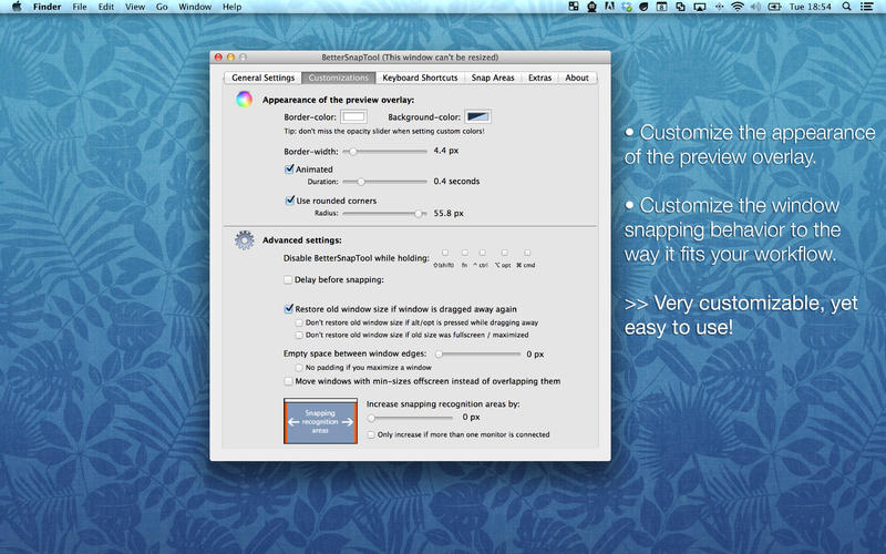 ڹBetterSnapTool for Mac1.5 ٷ