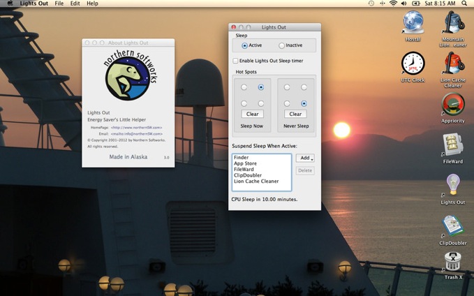 程序管理与定时休眠Lights Out for Mac3.1.1 官方版