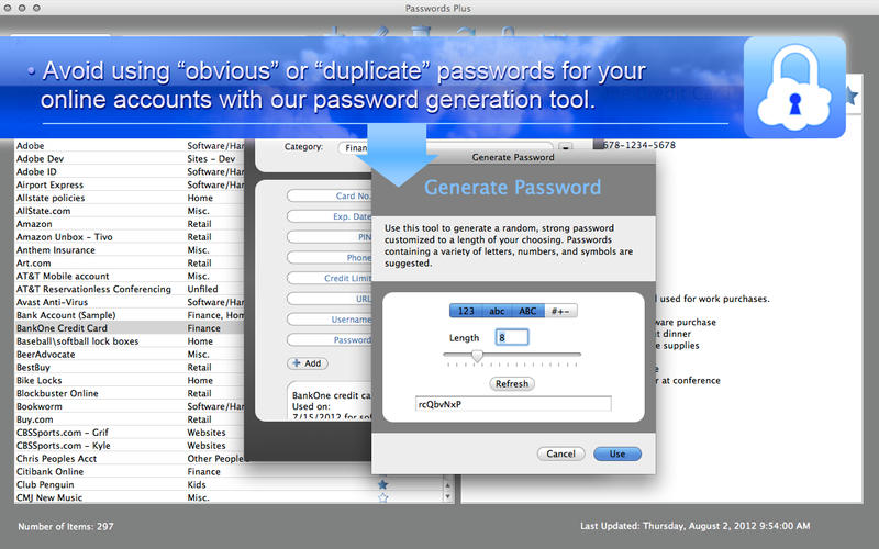 密码管理软件Passwords Plus for Mac3.001 官方版