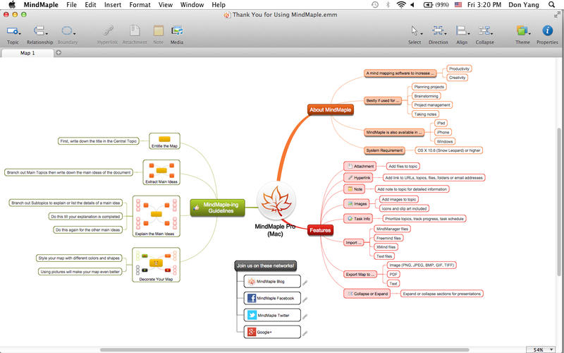 思维导图软件MindMaple for Mac1.2 官方版