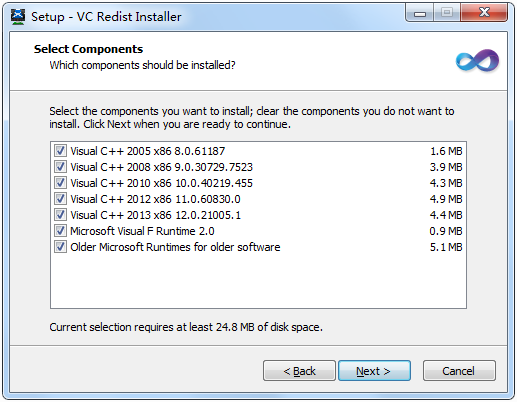 microsoft visual c++ redistributable package下载1.6.0 安装版