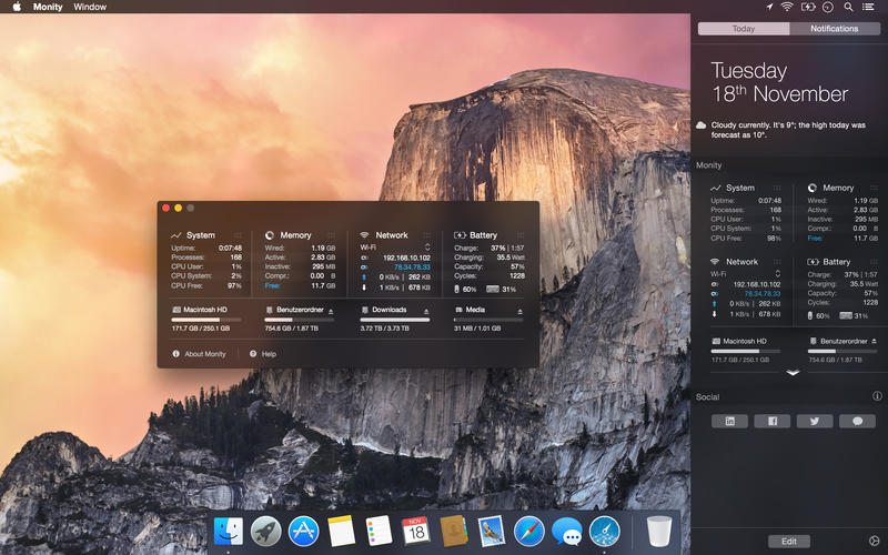 ϵͳؼ⹤Monity Mac1.1 ٷ