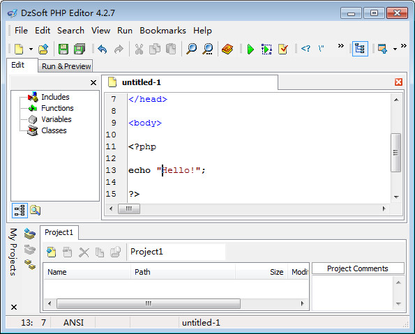 DzSoft PHP Editor4.2.7ٷ