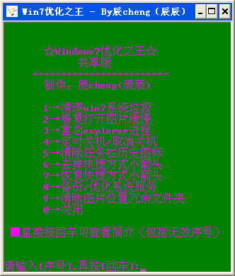win7优化之王1.0 绿色版