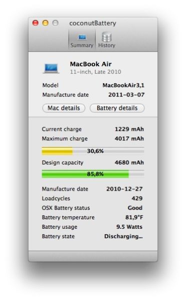 (coconutBattery for Mac)3.0