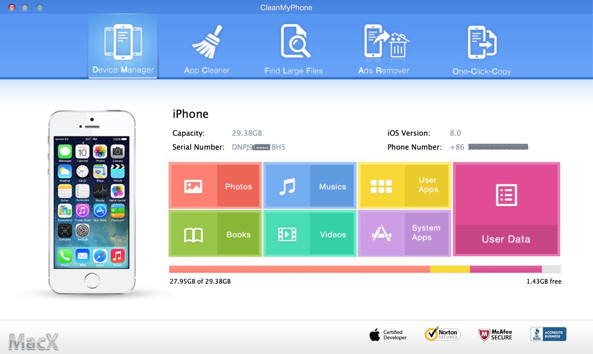 CleanMyPhone for Mac2.0 ٷ