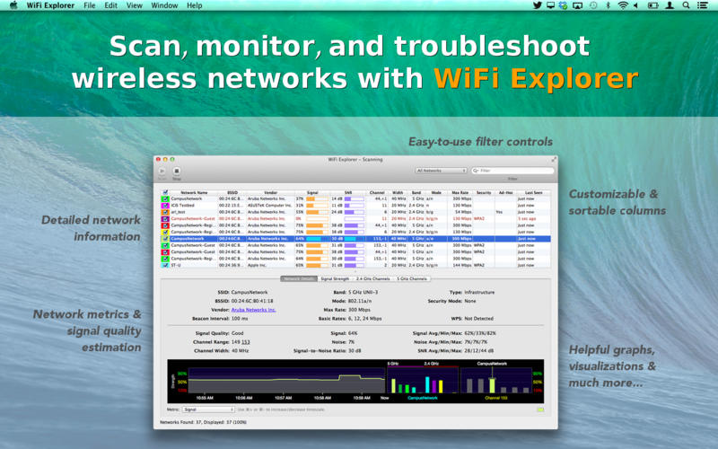 WiFi Explorer Mac1.6.2 ٷ