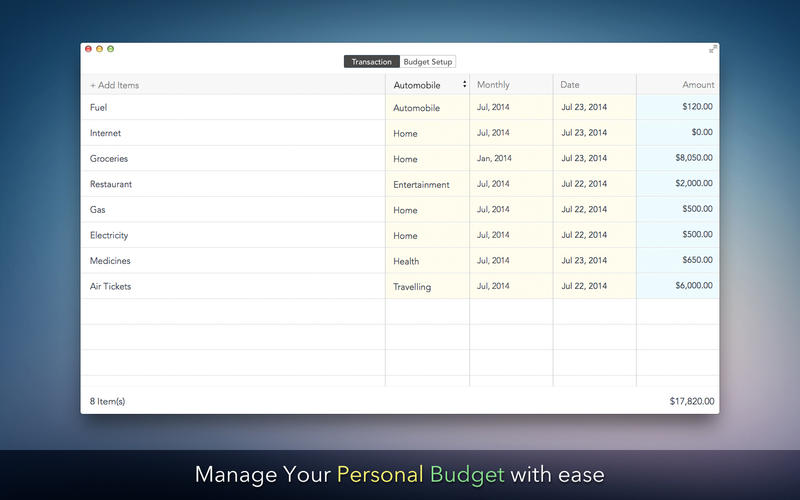 ԤPersonal Budget for Mac1.0 ٷ