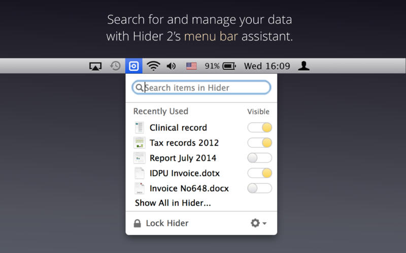 Hider 2 for Mac 文件隐藏工具2.2 官方版