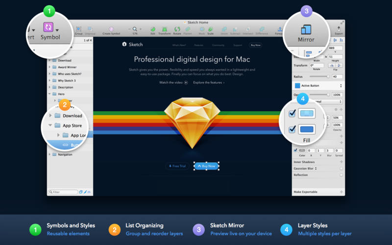 矢量绘图Sketch 3 for Mac3.2 官方版