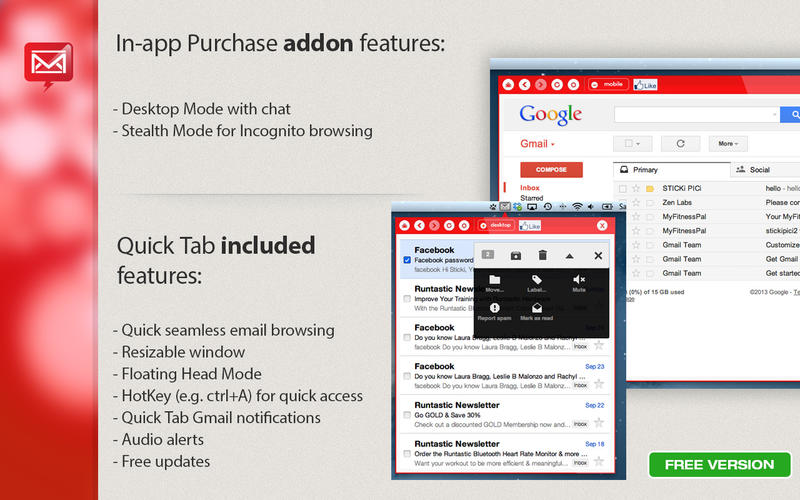 QuickTab for Gmail Mac1.0 Ѱ