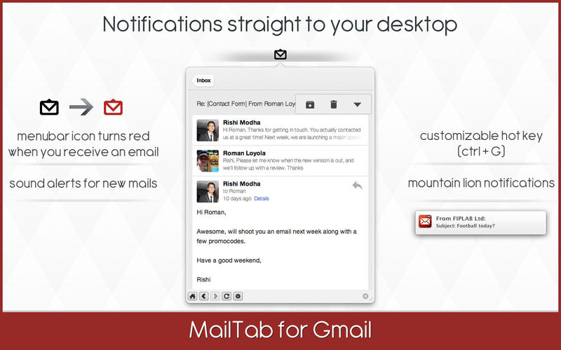 MailTab for Gmail Mac6.5