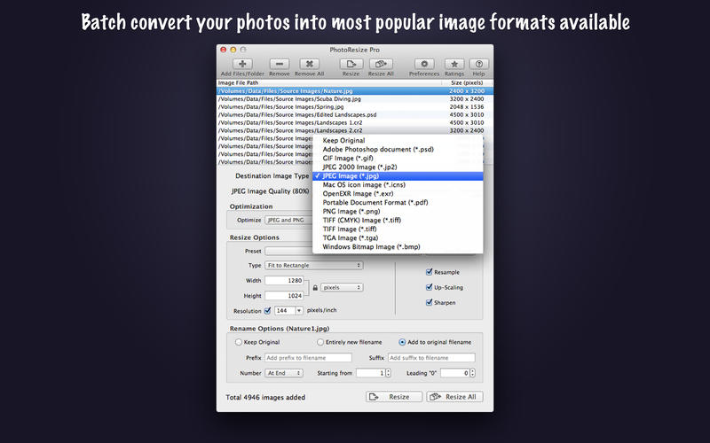 图片批量调整大小PhotoResize Pro for Mac4.2 官方版