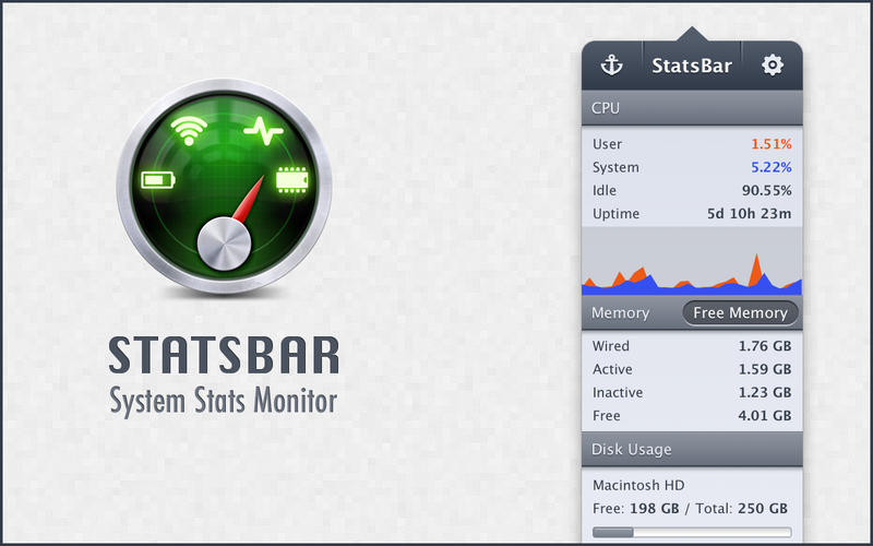 ϵͳ̼ StatsBar for Mac1.9 ٷ