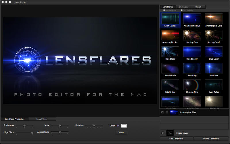 照片编辑器LensFlares for Mac1.1 官方版