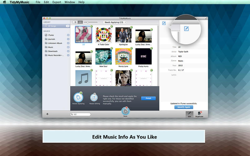 音乐管理工具TidyMyMusic for Mac1.4 官方版