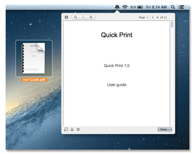 ٴӡQuick Print Mac1.0.7 ٷ