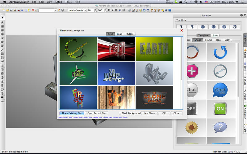 Aurora 3D Text And Logo Maker Mac1.44.09 ٷ