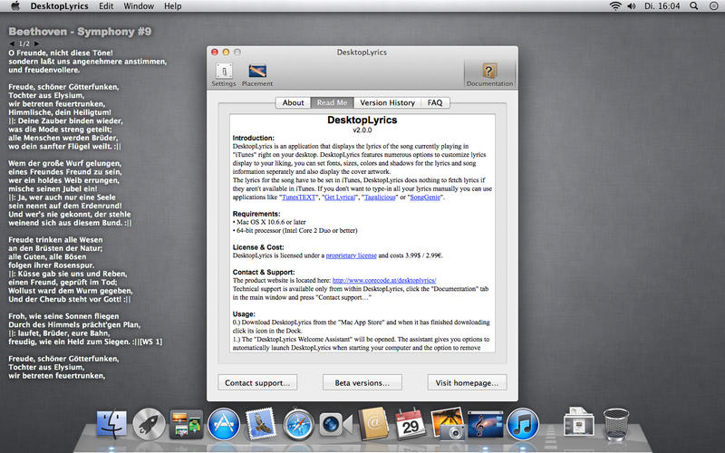 ʾDesktopLyrics for Mac2.6.6 ٷ