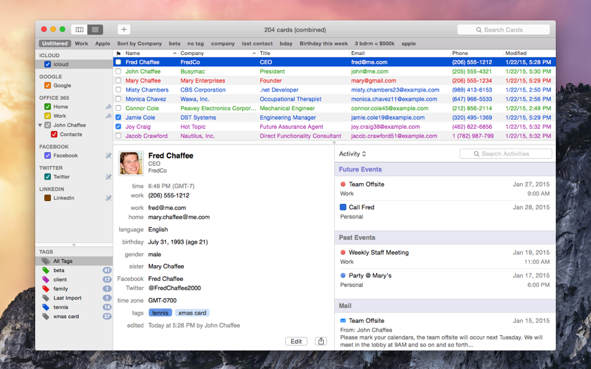 ϵ˹BusyContacts for Mac1.0