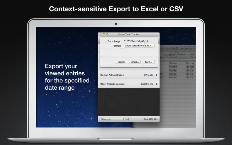 Caato Time Tracker for Mac1.1.5