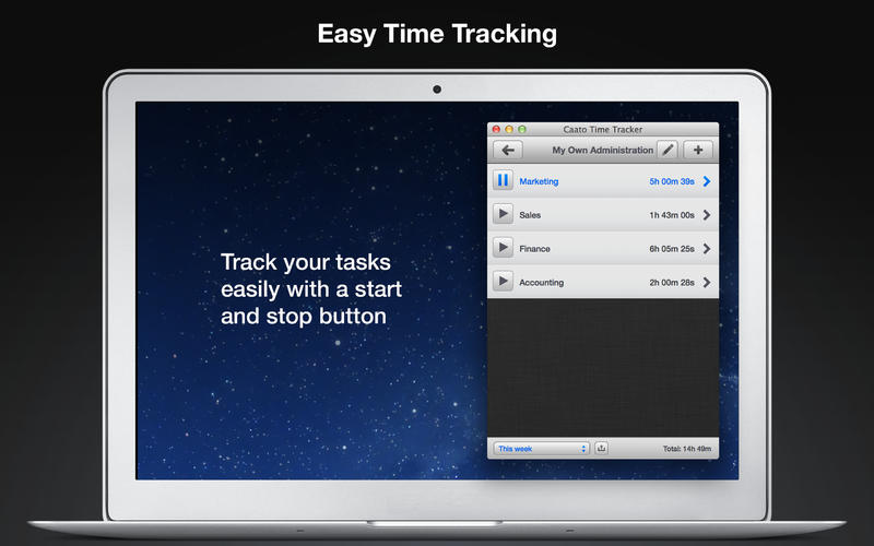 Caato Time Tracker for Mac1.1.5