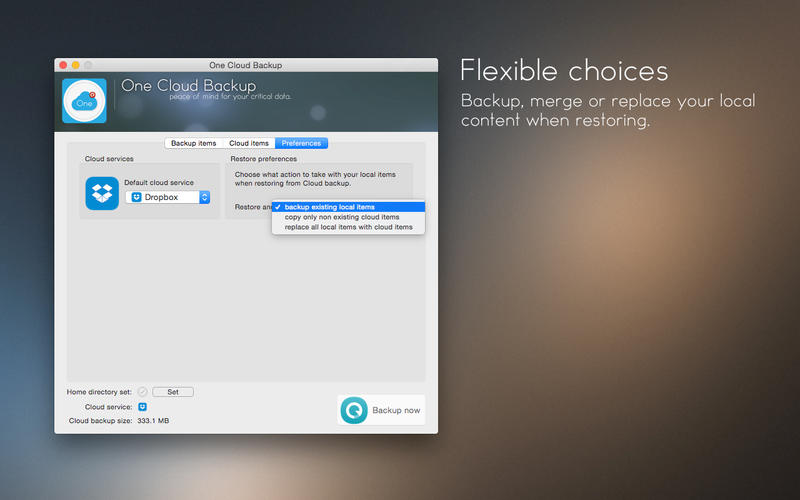 One Cloud Backup for Mac1.0.2