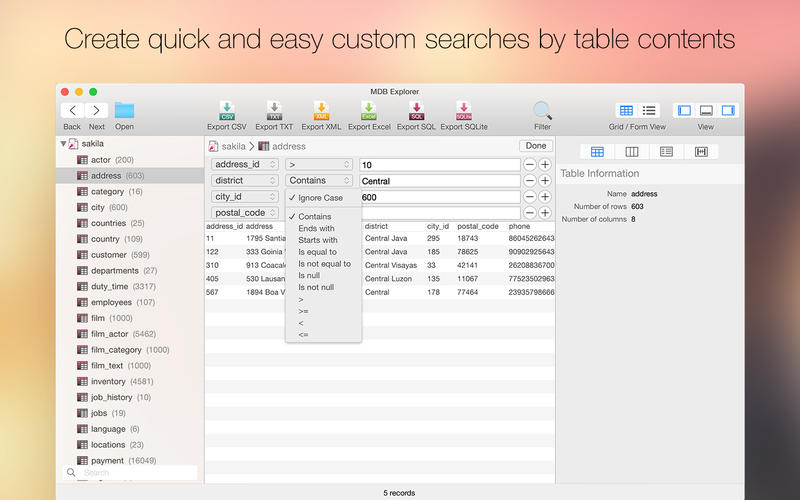 MDB Explorer for Mac2.4.2