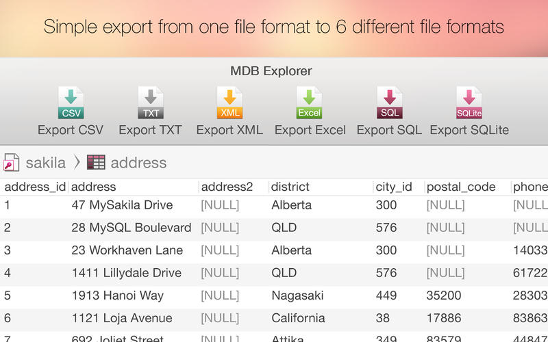 MDB Explorer for Mac2.4.2