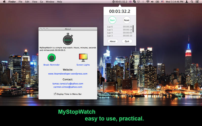 MyStopWatch for Mac(ʱ)1.0