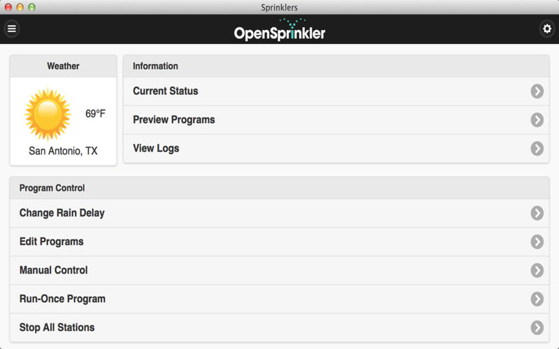 OpenSprinkler for Mac1.3.0 İ