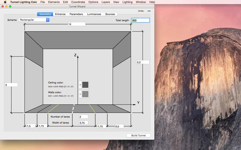 Tunnel Lighting Calc for Mac1.0.1