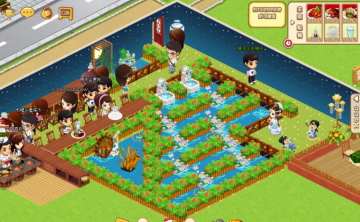 QQ餐厅简单丛林装修 野外村庄