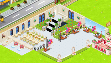 QQ餐厅格调装修 农家池塘