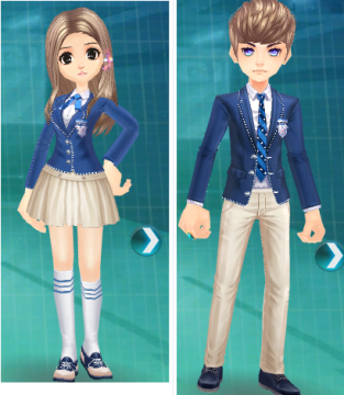 QQ飞车轮滑双人秀男女装扮