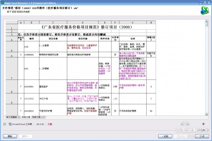 Magic Excel Recovery免费下载v2.3 中文注册版