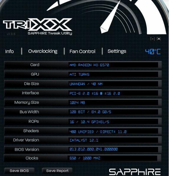 蓝宝石TriXX超频工具4.6.0 官方版