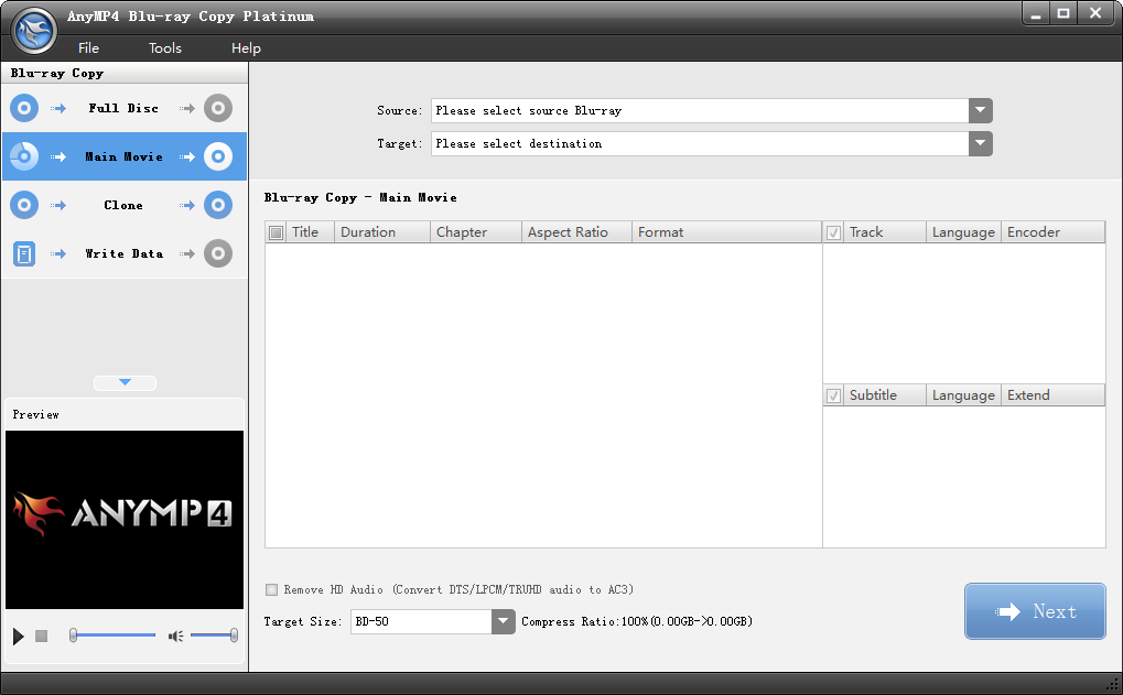AnyMP4 Blu-ray Copy Platinum7.2.30 ƽ