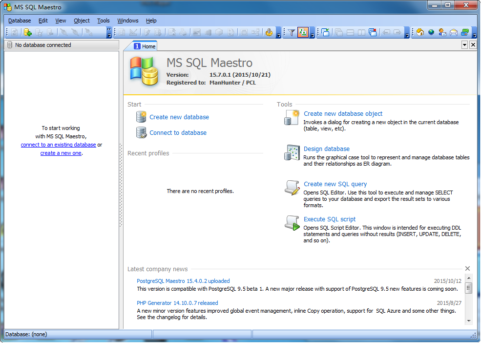 ݿMS SQL Maestro15.7.0.1 ƽ