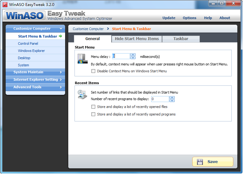 WinASO EasyTweak3.2.0 ɫ+ƽ