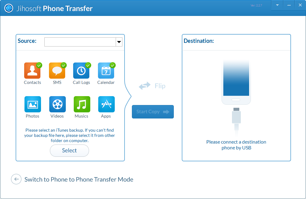 Jihosoft Phone Transfer2.2.7 破解版